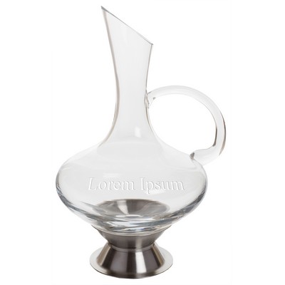 Virtual Orbital Decanter w/Stainless Steel Base