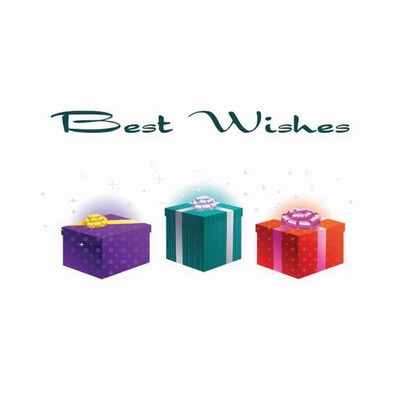 Best Wishes 3 Gifts Greeting Card