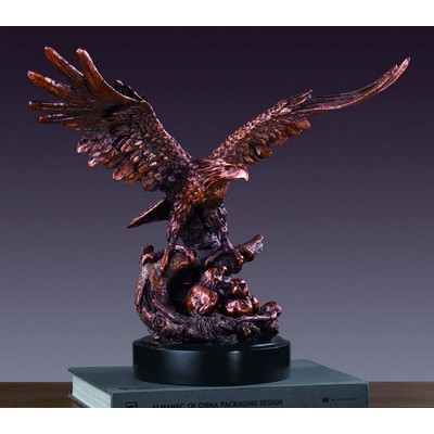 Eagle in Flight, 16"W x 14.5"H