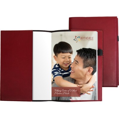 Pedova™ Refillable Notebook w/Full-Color Tip-in Page (5.5"x8")