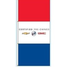 Single Faced Free Flying Drape Flags (Certified Pre-Owned Chevy®/Buick®/GMC®)