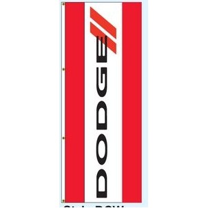 Double Face Interceptor® Drape Flags (Center Panel - Dodge®) (3' x 8')