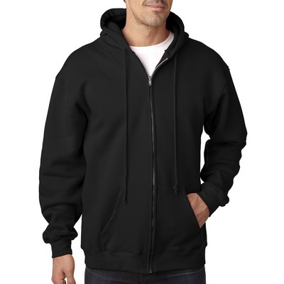 BAYSIDE Adult USA Made Full-Zip Heavyweight Hooded Sweatshirt