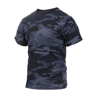 Midnight Blue Camouflage Military T-Shirt (S to XL)