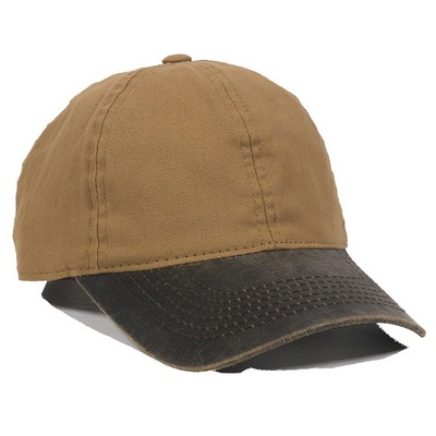 Washed Canvas Cap w/Weathered Visor