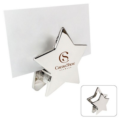 Star Shaped Metal Memo-Mail Holder