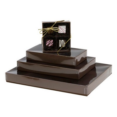 2 Piece Cocoa Brown Candy Box (10 1/2"x8 1/8"x1 1/8")