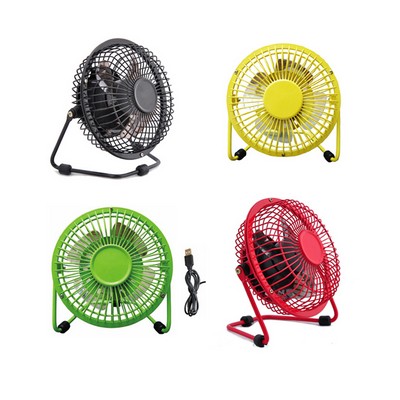 4" Mini Fan Office Fan with USB Cable