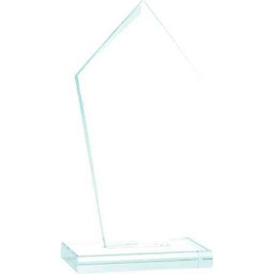 8 1/2" Diamond Jade Glass Award