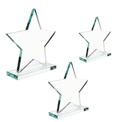 Small Jade Glass Star Award