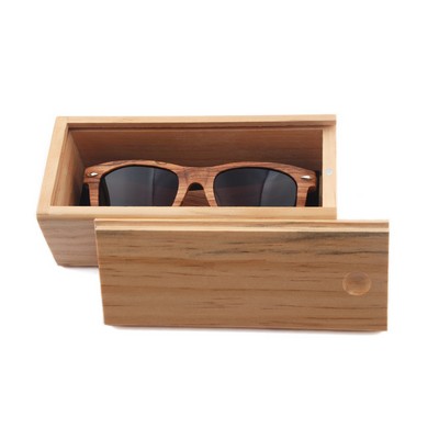 Wooden Pine Sunglasses Case