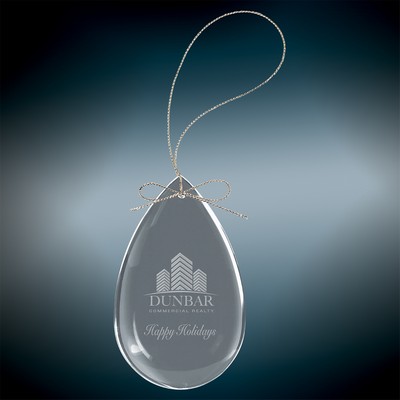 Crystal Teardrop Ornament