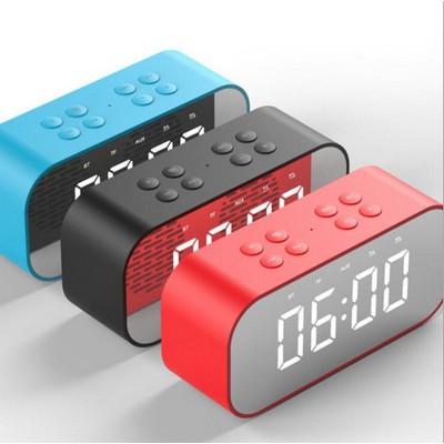 Wireless Bluetooth Speakers with LED Display Alarm Clock