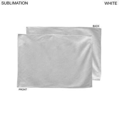 White Microfiber Dri-Lite Terry Rally, Sports, Skate Towel 12x18, Blank Only, Best Seller