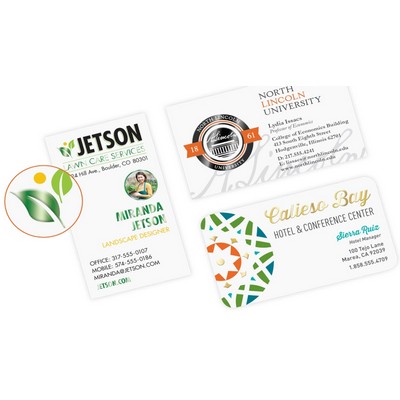 Full Color Specialty 16 Point Raised Specialty Foil Front & Back Business Cards (2 Sided)