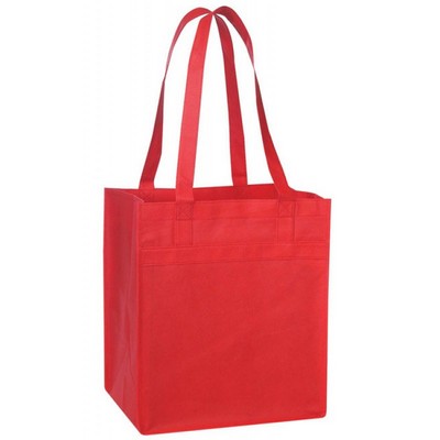 Non Woven Tote w/Fabric Covered Bottom (13"x15"x10")