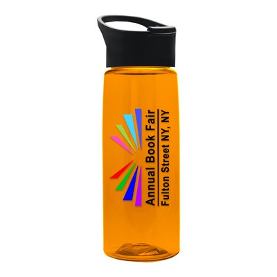 26 Oz. Transparent Flair Bottle w/Pop-Up Sip Lid - Digital