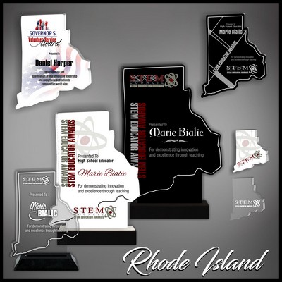 9" Rhode Island Black Budget Acrylic Award