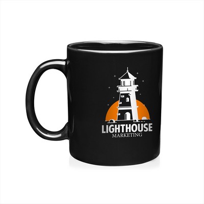 11 oz. Ceramic Custom Mug (2 Color Imprint)