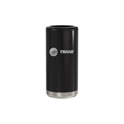 12 Oz. Glitter Black Maars Stainless Steel Skinny Can Cooler