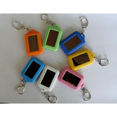 Solar Power LED Light Key Chain