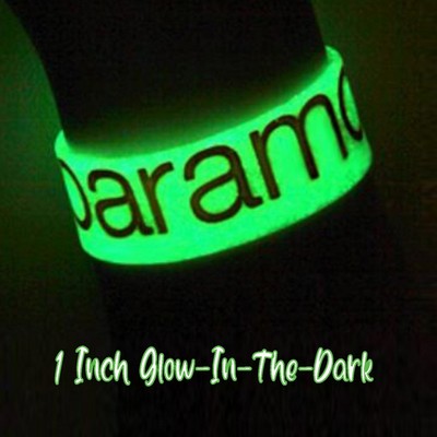 Glow in the Dark Silicone Wristband - 1" band