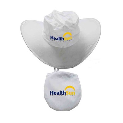 Foldable Cowboy Hat with Storage Pouch