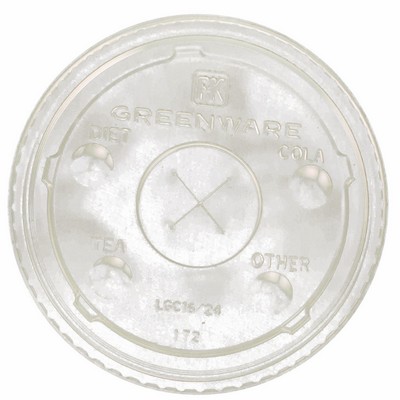 Eco Straw-Slotted Lid, 12-24 Oz.