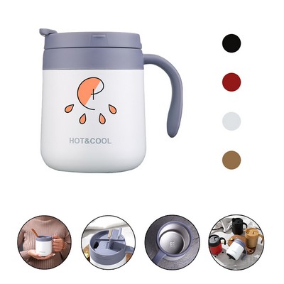 12OZ Stainless Steel Coffee Mug with Lid