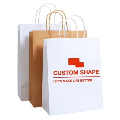 Natural Kraft Paper Shopper Tote Bag