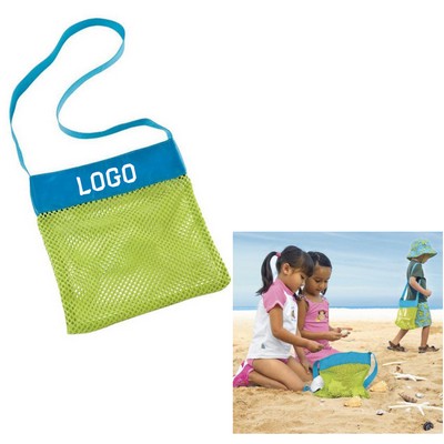 Folding Mesh Beach Toys Storage Bag