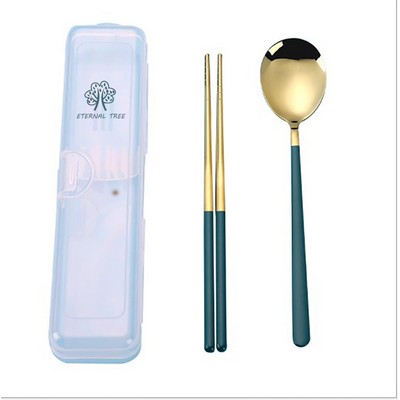 304 Stainless Steel Spoon Chopsticks Tableware Set