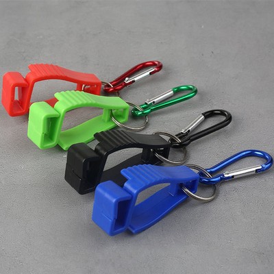 Work Glove Clip w/Carabiners