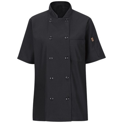 Red Kap Culinary - Women's Short Sleeve 28.5" Chef Coat with OilBlok + MIMIX™