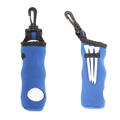 Neoprene Golf Pouch with Balls and Tees