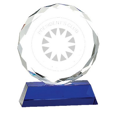 Towering Crystal Circle Award, 6"H