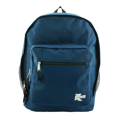 17.5 Classic Backpacks - Navy, Side Mesh Pockets (Case of 24)