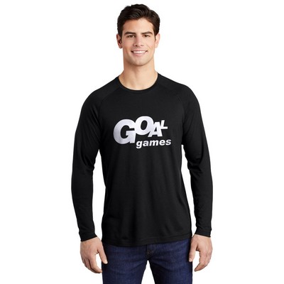 Sport-Tek ® PosiCharge ® Long Sleeve Tri-Blend Wicking Raglan Tee