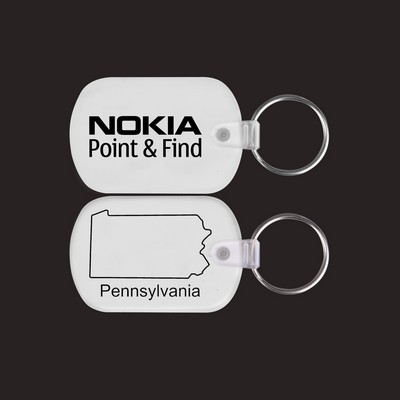 Pennsylvania Map PVC Key Holder