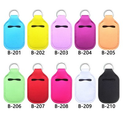 Neoprene Sanitizer Holder w/Keychain