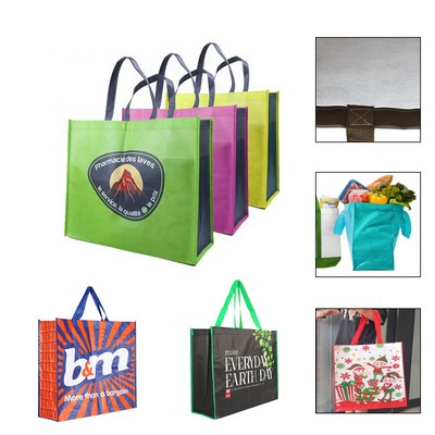 Custom Full Color Large Non-Woven Laminated Tote Bag