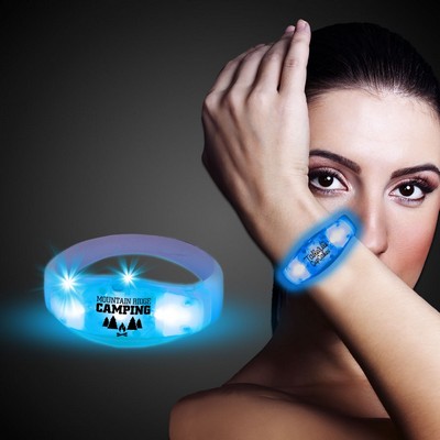 Blue LED Stretchy Bangle Bracelet(Digi Print)