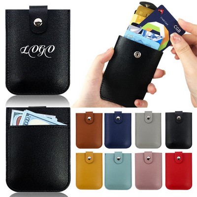 Leather Credit Card Holder Wallet Case