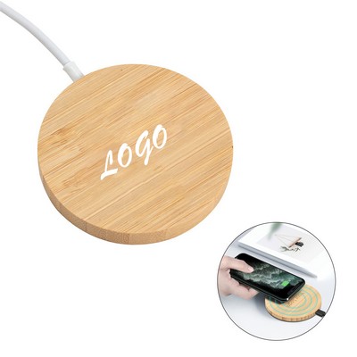 15W Bamboo Wireless Charger