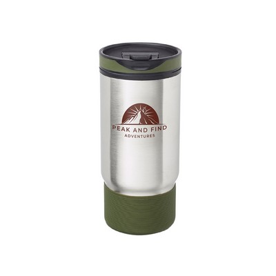 17 oz. Rumble Ribbed Travel Mug (1 Color Imprint)