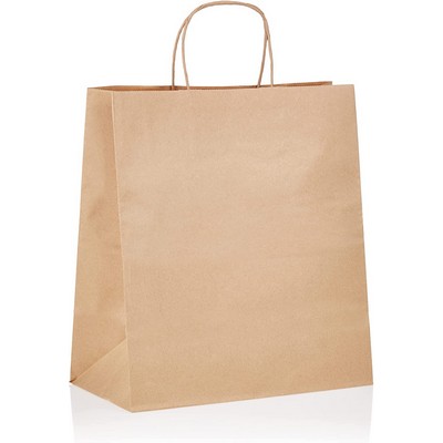 Natural Carry Out Large Kraft Paper Bag