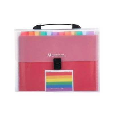 13 Compartments Expandable Index File Folder