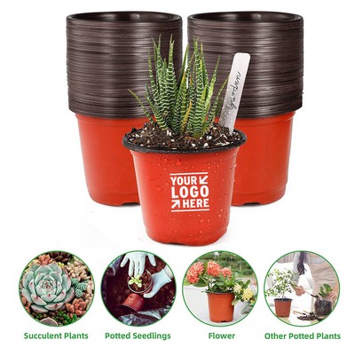 4" Plant Pots Small Plastic Plants Nursery Pot