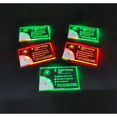 LED Acrylic Light Up Business Card