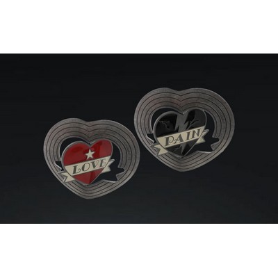 Heart Spinner Belt Buckle